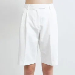 Swipe Pleated Linen Mix Shorts<Studio Heijne Sale