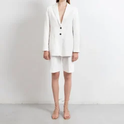 Swipe Pleated Linen Mix Shorts<Studio Heijne Sale