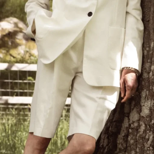 Swipe Pleated Linen Mix Shorts<Studio Heijne Sale