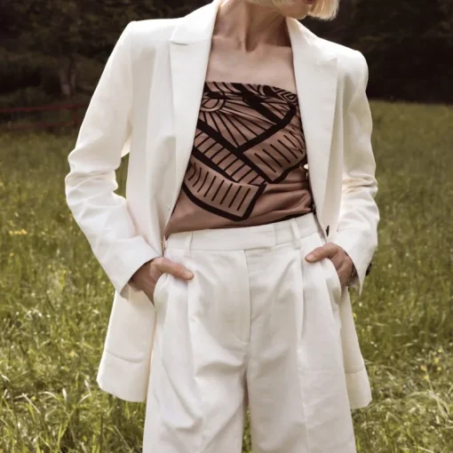 Swipe Pleated Linen Mix Shorts<Studio Heijne Sale