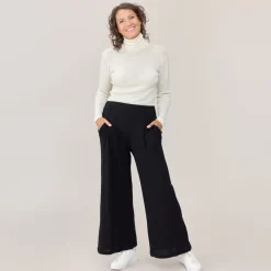 Knitted Pants Black<Tam Silk Cheap