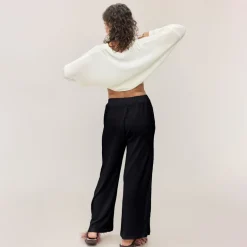 Knitted Pants Black<Tam Silk Cheap