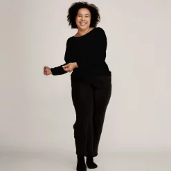 Knitted Pants Black<Tam Silk Cheap