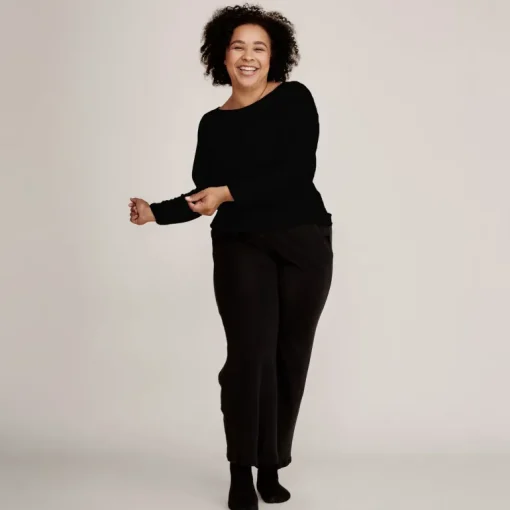 Knitted Pants Black<Tam Silk Cheap