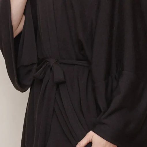 Unisex Aamutakki Musta<Tam Silk Outlet