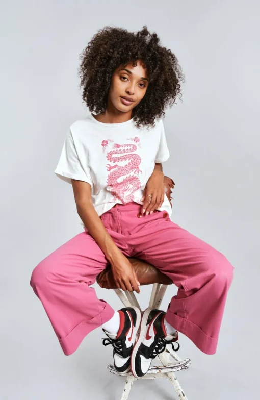 Tansy Cotton Trousers Pink<KOMODO Flash Sale