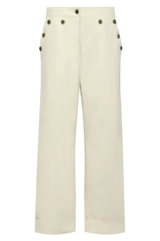 Tansy Cotton Trousers White<KOMODO Best Sale