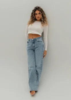 The Billie Jeans Medium Light Blue<GUAJA. Best Sale