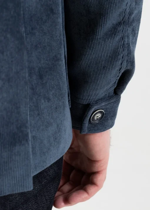 The Corduroy Safari Jacket Blue<De IONESCU Shop