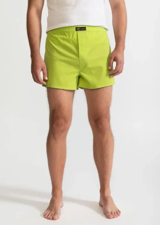 The Cotton Boxer Shorts - Pistachio green<De IONESCU Best