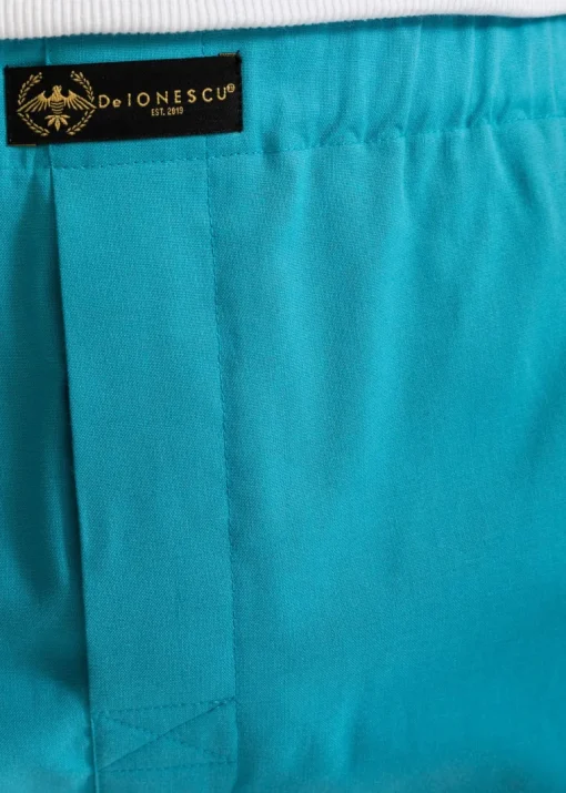 The Cotton Boxer Shorts Aqua Blue<De IONESCU Cheap