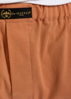 The Cotton Boxer Shorts Camel Brown<De IONESCU Fashion
