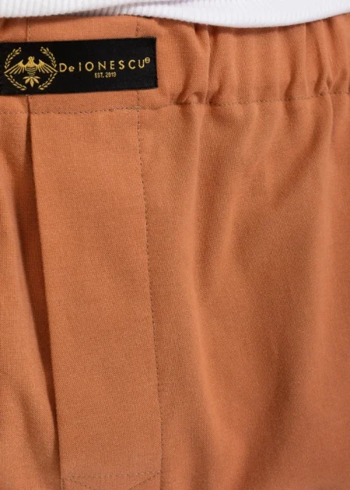 The Cotton Boxer Shorts Camel Brown<De IONESCU Fashion