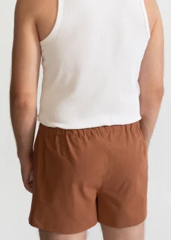 The Cotton Boxer Shorts Caramel Brown<De IONESCU Flash Sale