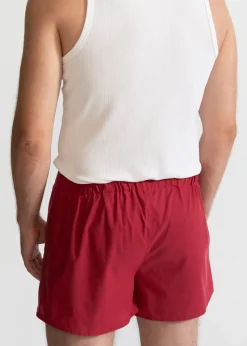 The Cotton Boxer Shorts Cherry Red<De IONESCU Outlet