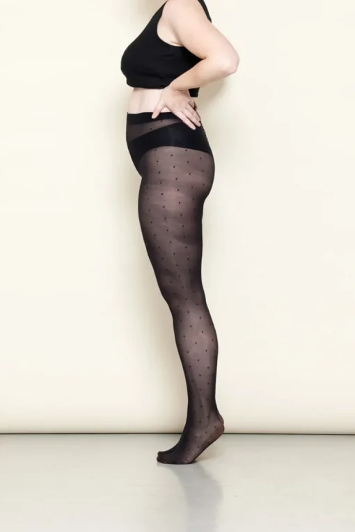 The 3D Pantyhose 20den Dots Black<Aarrelabel Best Sale
