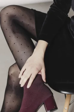 The 3D Pantyhose 20den Dots Black<Aarrelabel Best Sale