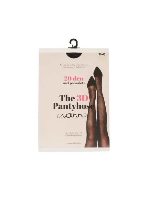 The 3D Pantyhose 20den Dots Black<Aarrelabel Best Sale