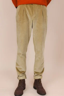 The Dacian Corduroy Trousers Champagne Beige<De IONESCU Cheap