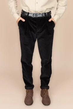The Dacian Corduroy Trousers Black<De IONESCU Cheap