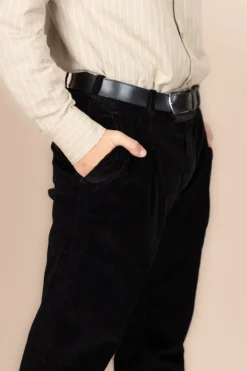 The Dacian Corduroy Trousers Black<De IONESCU Cheap