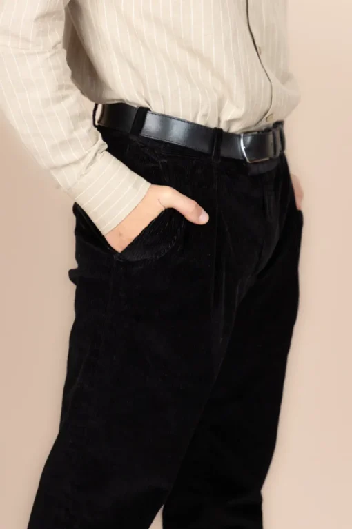 The Dacian Corduroy Trousers Black<De IONESCU Cheap