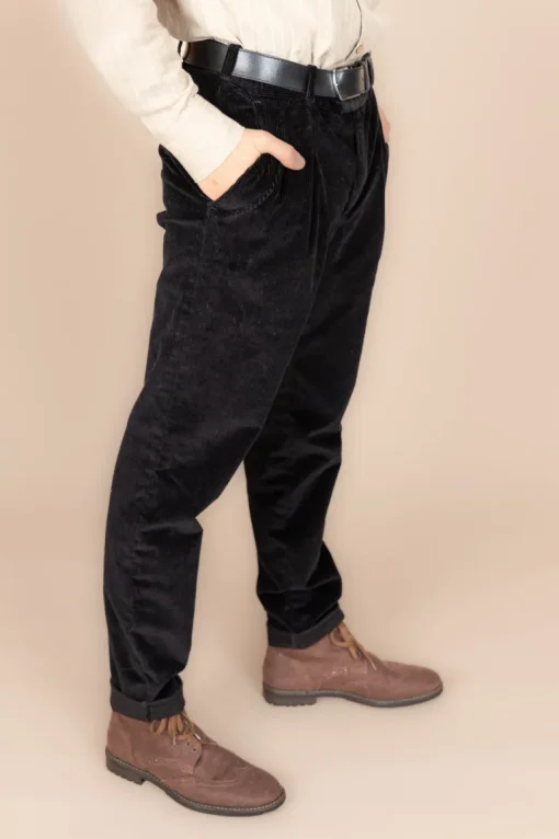 The Dacian Corduroy Trousers Black<De IONESCU Cheap