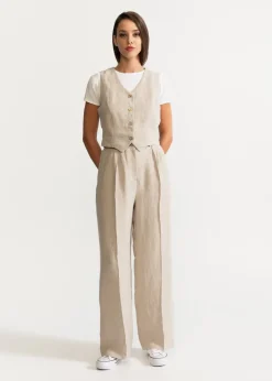 The Figa Hemp Trousers Natural<De IONESCU Store