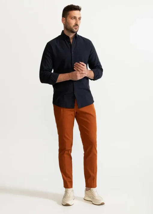 The Godeanu Linen Shirt Navy Blue<De IONESCU Cheap