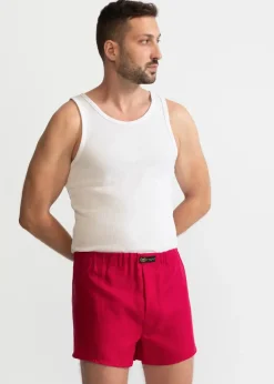 The Linen Boxer Shorts Siclam Red<De IONESCU Cheap