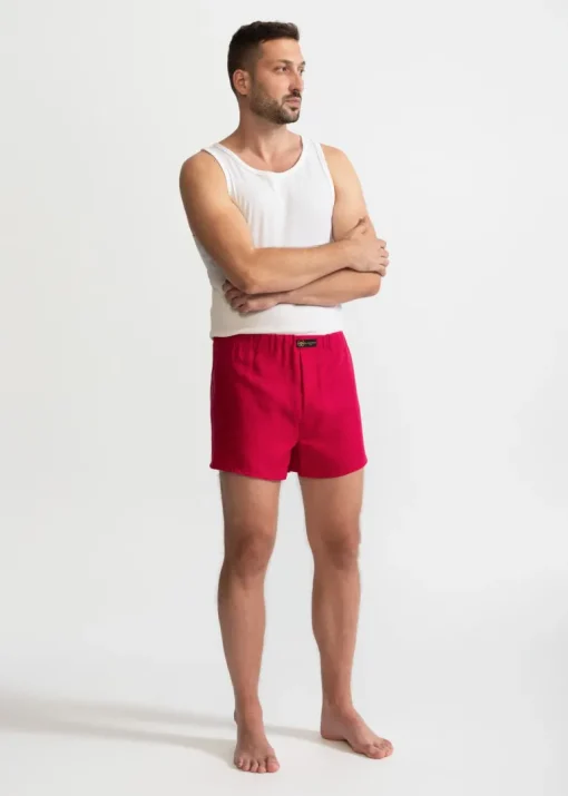 The Linen Boxer Shorts Siclam Red<De IONESCU Cheap