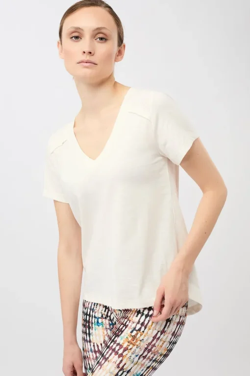 The New V-Neck White<MANDALA Store