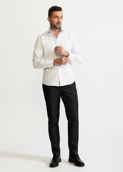 The Peles Egyptian Cotton Shirt White<De IONESCU Clearance