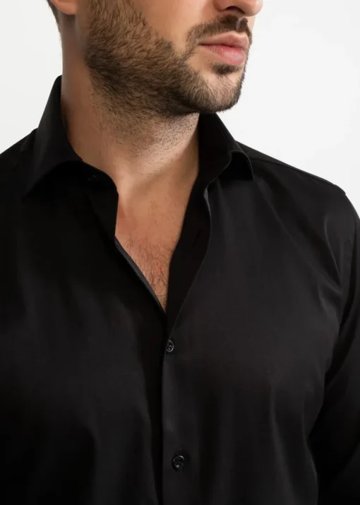 The Peles Egyptian Cotton Shirt Black<De IONESCU Best Sale
