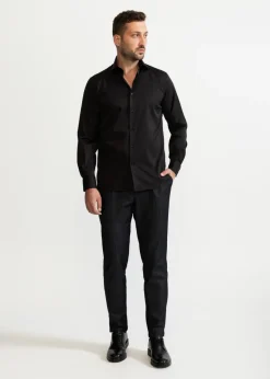The Peles Egyptian Cotton Shirt Black<De IONESCU Best Sale
