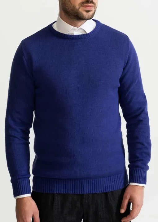 The Rodna 100% Cotton Crewneck Indigo Blue<De IONESCU Cheap