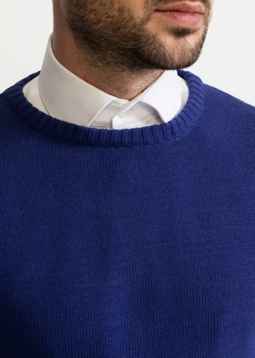 The Rodna 100% Cotton Crewneck Indigo Blue<De IONESCU Cheap