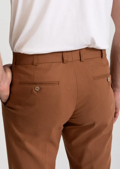 The Romana Cotton Trousers Light Brown<De IONESCU Sale