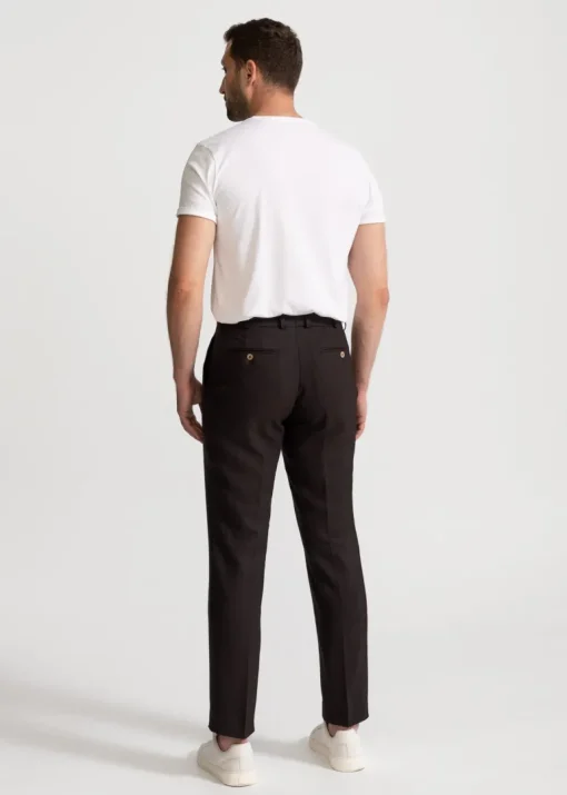 The Romana Linen Trousers Dark Brown<De IONESCU Best Sale