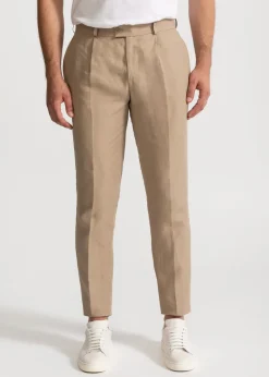 The Romana Linen Trousers Sand<De IONESCU New