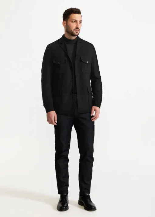 The Safari Wool Jacket Black<De IONESCU Hot