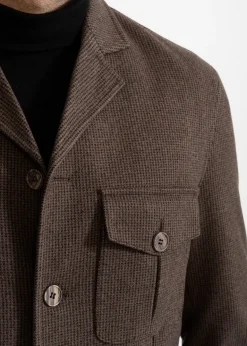 The Safari Wool Jacket Chambray Brown<De IONESCU Hot