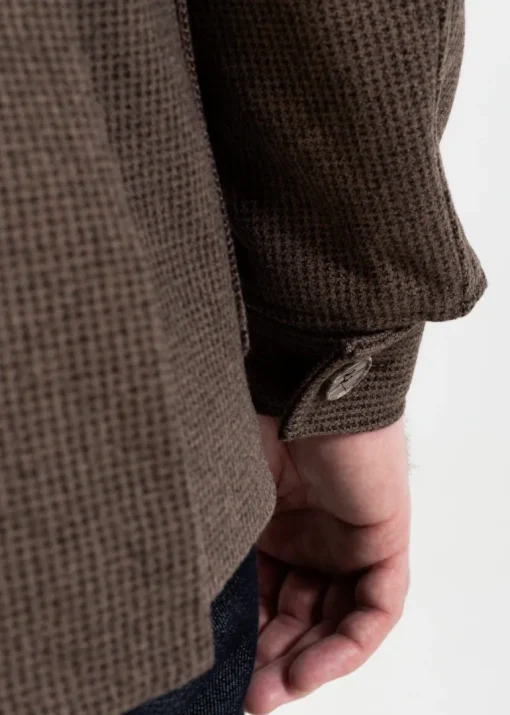 The Safari Wool Jacket Chambray Brown<De IONESCU Hot