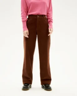 Theresa Corduroy Pants Brown<Thinking MU Online