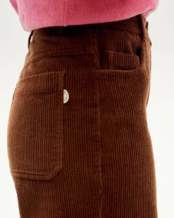 Theresa Corduroy Pants Brown<Thinking MU Online