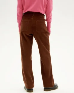 Theresa Corduroy Pants Brown<Thinking MU Online