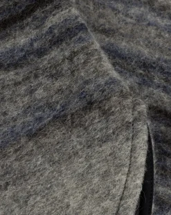 Thick Overshirt Wool-Blend Grey Stripe<Rotholz Cheap