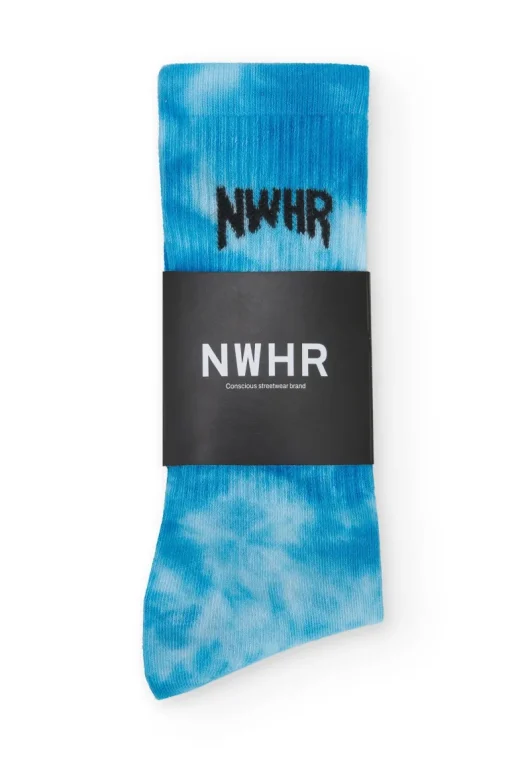 Tie Dye Socks Blue<NWHR Clothing Clearance