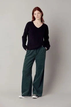 Tiikeri puuvillaa Cord housut Soft Ivy<KOMODO Store