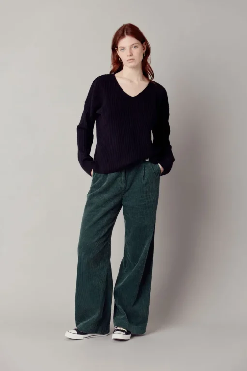 Tiikeri puuvillaa Cord housut Soft Ivy<KOMODO Store